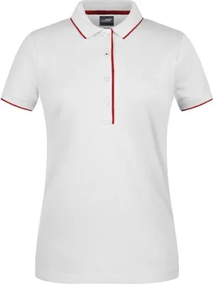 Produktbild von Klassisches Polo mit Kontraststreifen white/red, Gr. XL