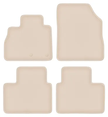Produktbild von DURBAN Beige Velours-Fußmatten-Set für Renault Grand Scenic IV Minivan (2016-)