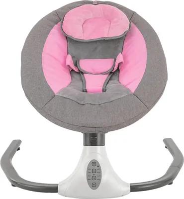Obrázek produktu pro Elektrická dětská houpačka, nosnost 12 kg, včetně hudebního přehrávače, růžová