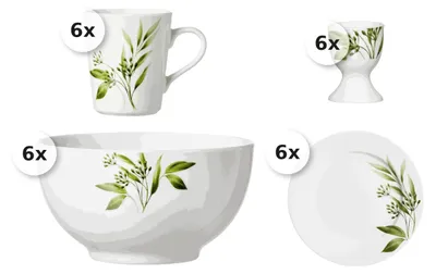 Produktbild von Frühstücks-Set 24 tlg. Evora