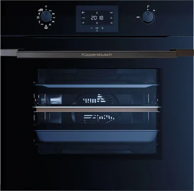 Produktbild von Küppersbusch BP 6332.0 SE6 K-Series.3 Pyrolyse Pizza-Backofen Schwarz/Black Steel