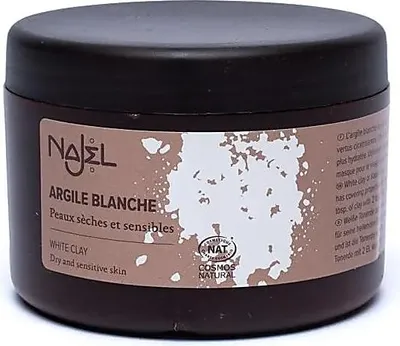 Obrázok produktu pre Najel biely ílový prášok na tvárovú masku – sada 2 ks – 90 g