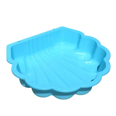 Produktbild von Sand- & Wassermuschel türkis mit Sternenmuster 1-teilig für Kinder 1-6 Jahre