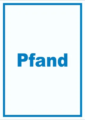 Produktbild von Pfand Mülltrennung Schild mit Text hochkant A5 (148x210mm)