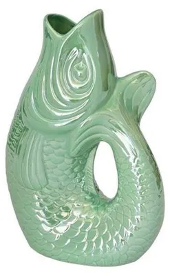 Produktbild von Gift Company Vase/Karaffe Monsieur Carafon Fisch Rainbow Mint (25cm)