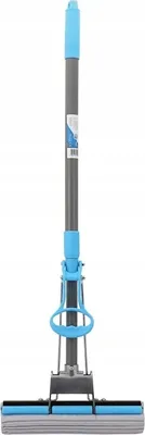 Produktbild von MOP s teleskopickou násadou 84-120 cm Mop Mop na podlahu Sada mopů na podlahu Náhradní houba 27x5,5 cm.