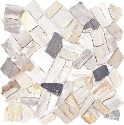 Produktbild von Natursteinmosaik Bruch/Ciot mix wood stone fossil