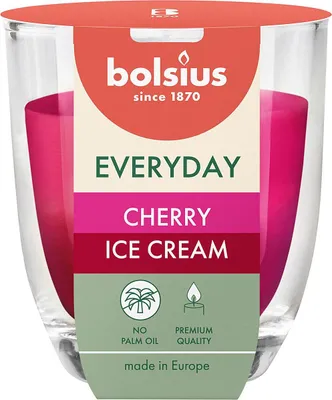 Produktbild von Bolsius Duftkerze im Glas Everyday Ø 7 x 8 cm cherry ice cream
