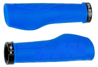 Produktbild von Fahrradgriffe Ergonomisch Rutschfest Gummi Single Lock-on Blau 22,2 mm Lenker