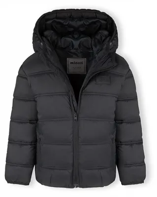 Produktbild von Minoti Winterjacke mit Kapuze Schwarz Gr. 140 für Jungen
