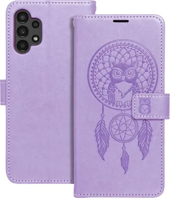 Zdjęcie produktu dla Kabura na książkę MEZZO pasuje do SAMSUNG A13 4G Dreamcatcher fioletowy
