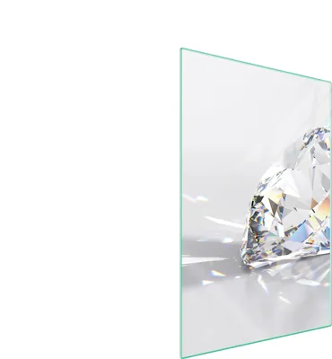 Produktbild von Herdabdeckplatte 35x52 Glaskeramikkochfeld Abdeckung Spritzschutz Glasplatte Deko Schneidebrett Diamant