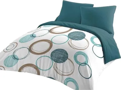 Produktbild von Bettbezugsset HOME LINGE PASSION Grün 220 x 240 cm Circles