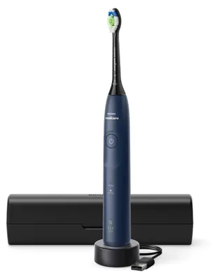 Produktbild von Elektrische Zahnbürste Philips Sonicare 5500 HX7113/01, 2 Putzmodi, 62.000 Bewegungen/Min., Drucksensor, Reiseetui, Blau