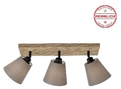 Produktbild von JUST LIGHT GERDA MICHEL Deckenleuchte E27 max. 40W 3-fach Holz-natur 11582-79