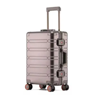 Produktbild von Heuer "LINE" Aluminiumkoffer Reisekoffer Hartschale, Champagner, 28 Zoll