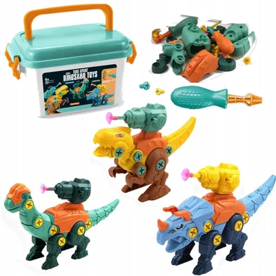 Productafbeelding van Bouwstenen voor kinderen, dinosaurus-werper, schroevendraaier
