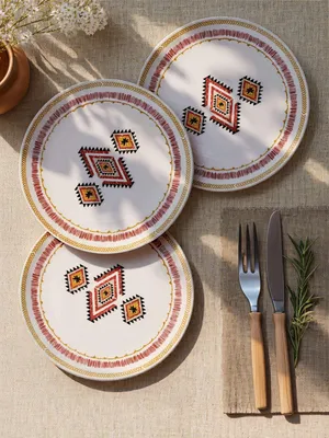 Obrázok produktu pre Hermia Concept, kvalitná sada servírovacích tanierov (6 kusov) vyrobená zo 100% keramiky, priemer 25,5 cm