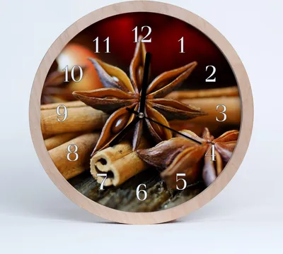 Produktbild von Holzuhr 30fi cm wanduhr - Aniszimt