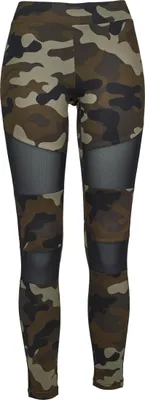 Obrázek produktu pro Dámské leginy Urban Classics Ladies Camo Tech Mesh Leggings woodcamo/blk - XL
