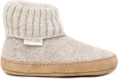 Produktbild von Gottstein Alpine Boot LE Kinder Hüttenschuhe mit Ledersohle Beigemele, 48/405-1209