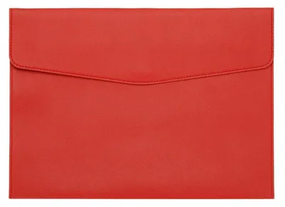 Produktbild von Aktenordner A4 Kunstleder Rot 330x240mm Druckknopfverschluss