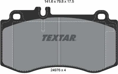 Produktbild von Textar Bremsbeläge vorne für Mercedes CLS E-Klasse W212