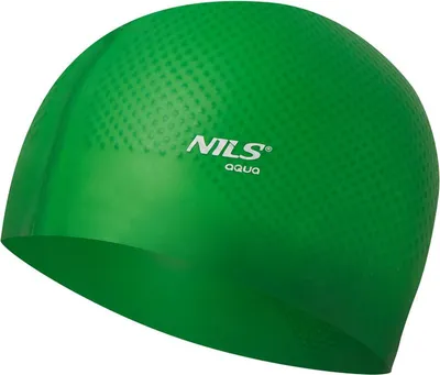 Obrázok produktu pre Zielony czepek silikonowy NQC z wypustkami Nils Aqua