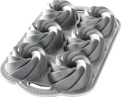 Produktbild von Nordic Ware Gugelhupfform Heritage Bundtlette Silber