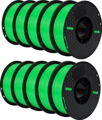 Obrázok produktu pre Filament pre 3D tlačiarne, priemer 1,75 mm, ekologický materiál, 10 kg TPU zelená