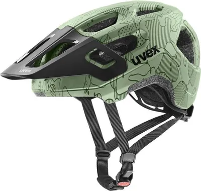 Produktbild von Helm Uvex React JR Kinder Größe 52-56 cm moosgrüne Höhenschutzmatte S41.0.707.0815