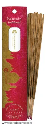 Benzoe Räucherstäbchen 10 Sticks 20 g - 100% natürlich