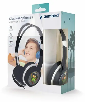Immagine prodotto di gembird Kinderkopfhörer mit Lautstärkebegrenzer, schw.