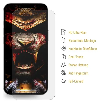 Produktbild von 2x 9H Nano-Glass für iPhone 15 Pro 3D KLAR Anti-Shock Anti-Bruch Anti-Stoß Anti-Schmutz Panzernanoglas Displayschutz Schutzfolie Panzerfolie Panzerglas Screen-Protector