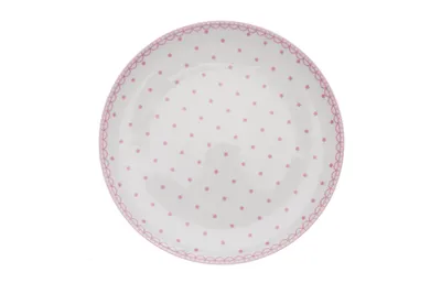 Zdjęcie produktu dla Tom, płytki talerz 26, różowe kropki, czeska porcelana, Thun 1794