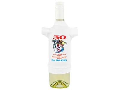 Obrázok produktu pre Tričko na fľašu k tridsiatke