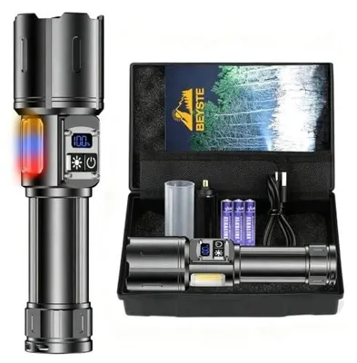 Zdjęcie produktu dla Latarka akumulatorowa LED 1000000 lumenów cob wodoodporna camping