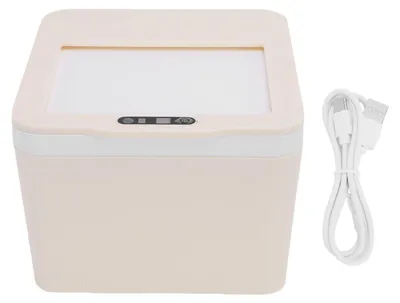 Produktbild von Automatischer Sensor-Arbeitsplatten-Mülleimer, 4 l, multifunktionale Desktop-Aufbewahrungsbox für Büro, Badezimmer, Auto
