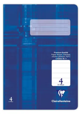 Image de Cahier d'écolier A5 ligné 16 feuilles linéaires 4