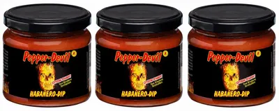 Produktbild von XOX Pepper Devil Habanero Dip wuerzig mit Tomatennote 250g 3er Pack
