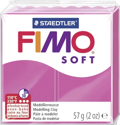 Produktbild von FIMO, Modelliermasse, Knete himbeere soft normal