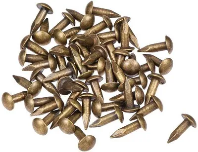 Productafbeelding van Kleine messing spijkers, 2,8 x 10 mm, voor fotolijsten