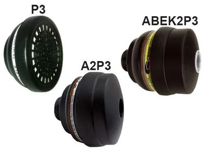 Obrázok produktu pre Filtry do celoobličajových masiek na ochranu proti časticiam, plynom atď. CLIMAX 731C – Filter P3