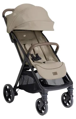 Produktbild von Joie Parcel LX Buggy – ultracompact, nur 7,7 kg, 4-Rad-Federung, UPF 50+, inkl. Regenverdeck & Transporttasche, Sandstone