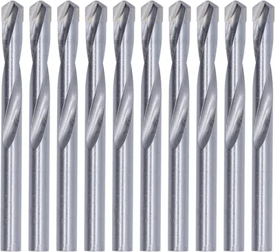 Obrázek produktu pro Sada vrtáků, 10 kusů, 8 mm, karbidová, spirálové vrtáky, vhodné pro kov a plast