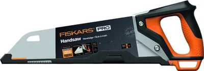 Produktbild von Fiskars Pro PowerTooth, Stichsäge, Holz, Schwarz, Silber, Gelb, Schwarz, Gelb, 38 cm, 0,9 mm