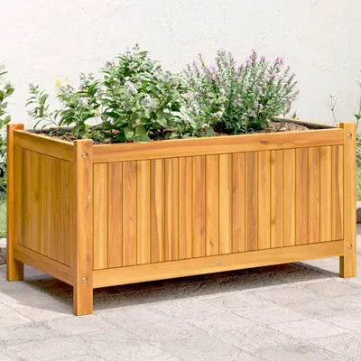 Obrázek produktu pro Květináč s vložkou 80x42x40 cm z masivního dřeva akácie