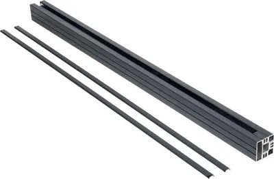 Produktbild von Pfosten floraworld zum Aufdübeln 6,8 x 6,8 x 125 cm anthrazit