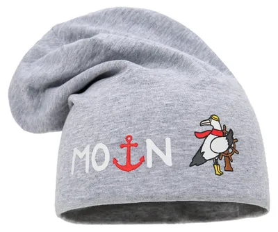 Produktbild von Leoberg Kinder Beanie Mütze Mädchen Jungen - Uni Kinderbeanie in 103042-Grau-51