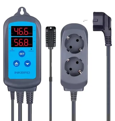 Image de Régulateur de température, surveillance intelligente, double fonctionnalité, prise électrique WIFI 200W (compatible avec les normes européennes)